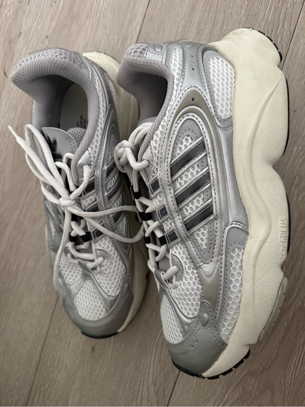 Adidas Ozmillen 'Silver White Black' Sneakers